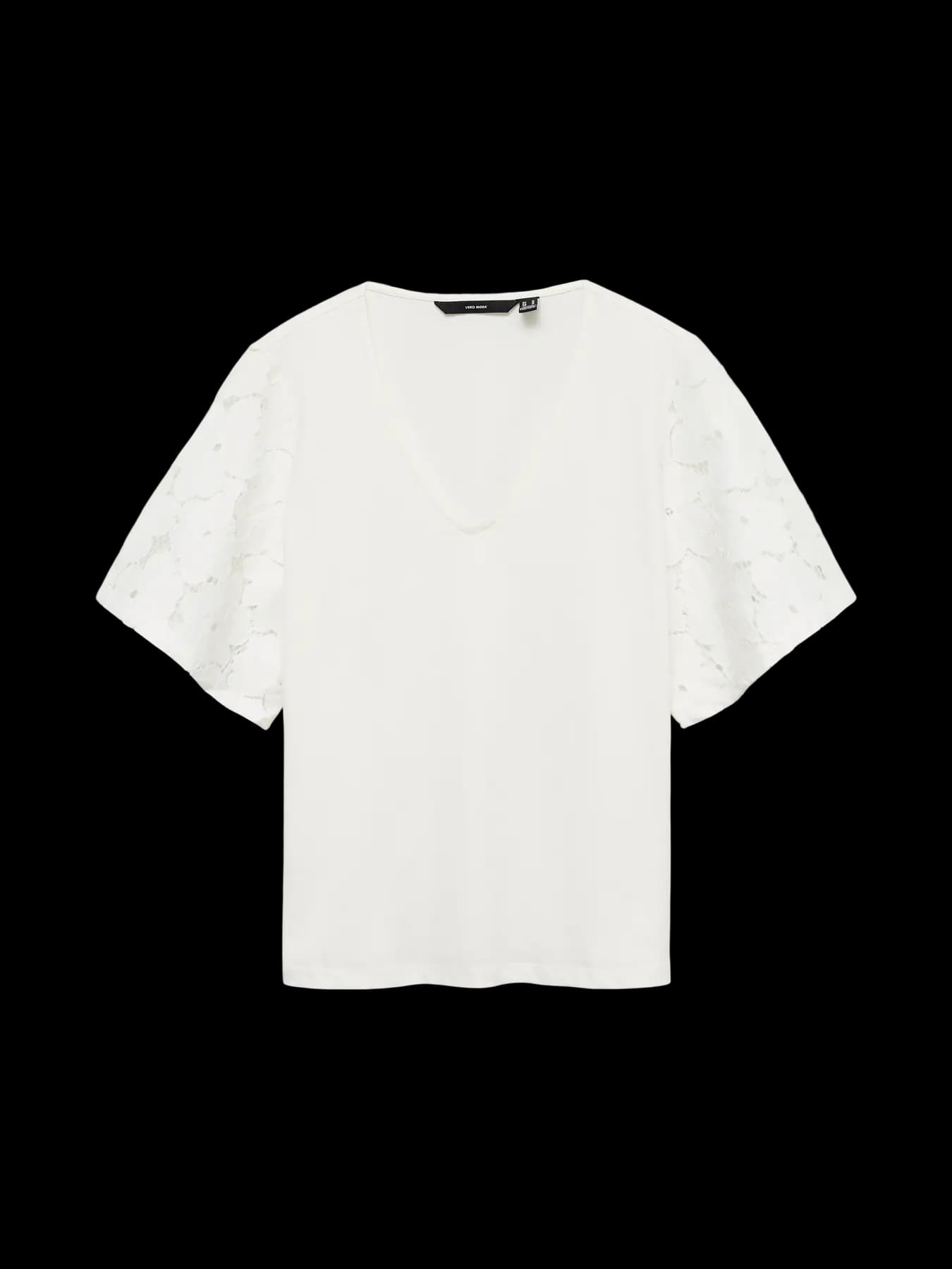 Villa v-neck topp vit