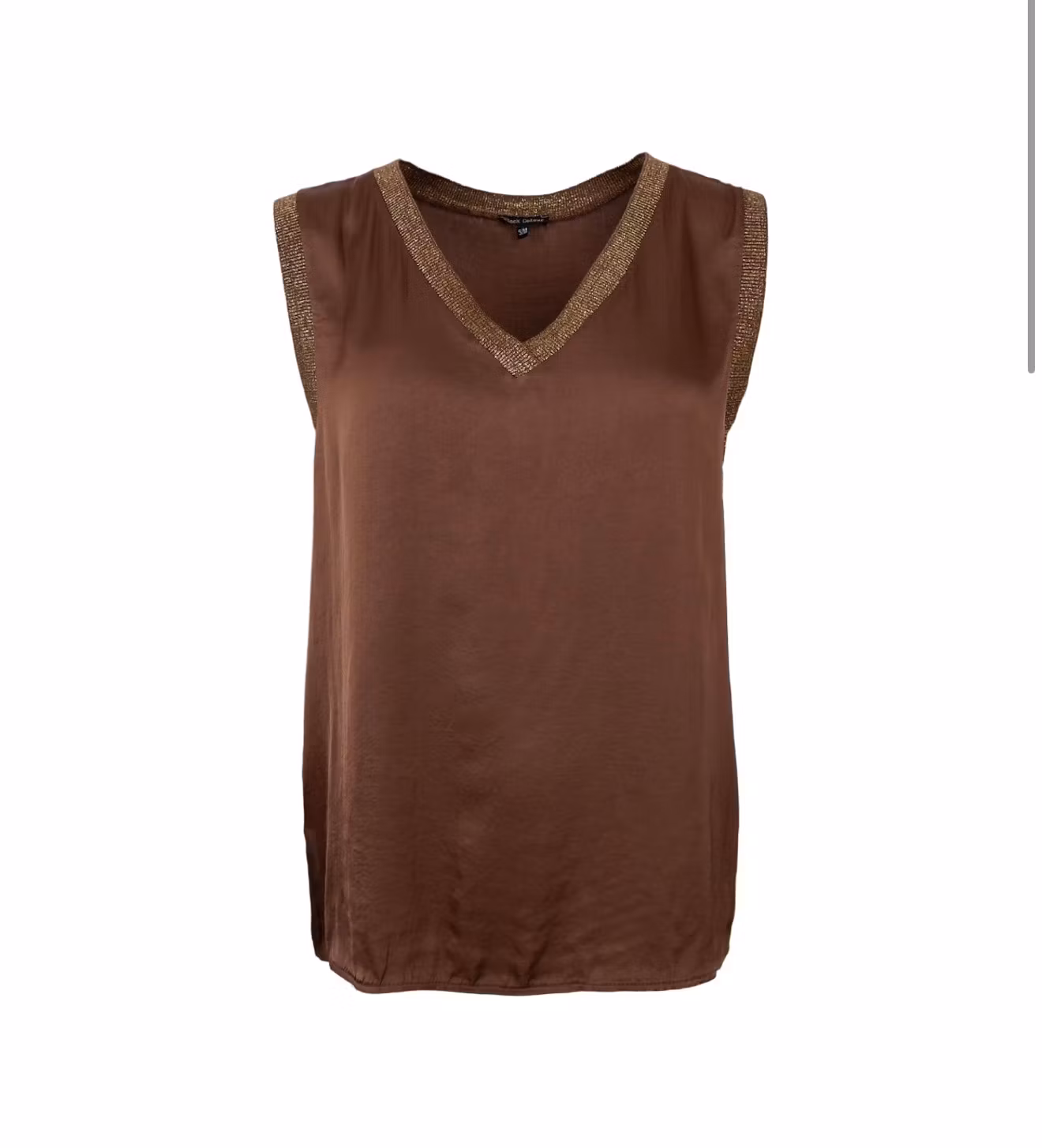 Mabel ärmlös topp brun